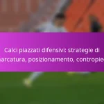 Adeguamenti difensivi: Contro le situazioni da fermo, Posizionamento dei giocatori, Cambiamenti tattici