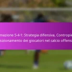 Formazione 3-5-2: Flessibilità, Copertura difensiva, Transizioni offensive nel calcio